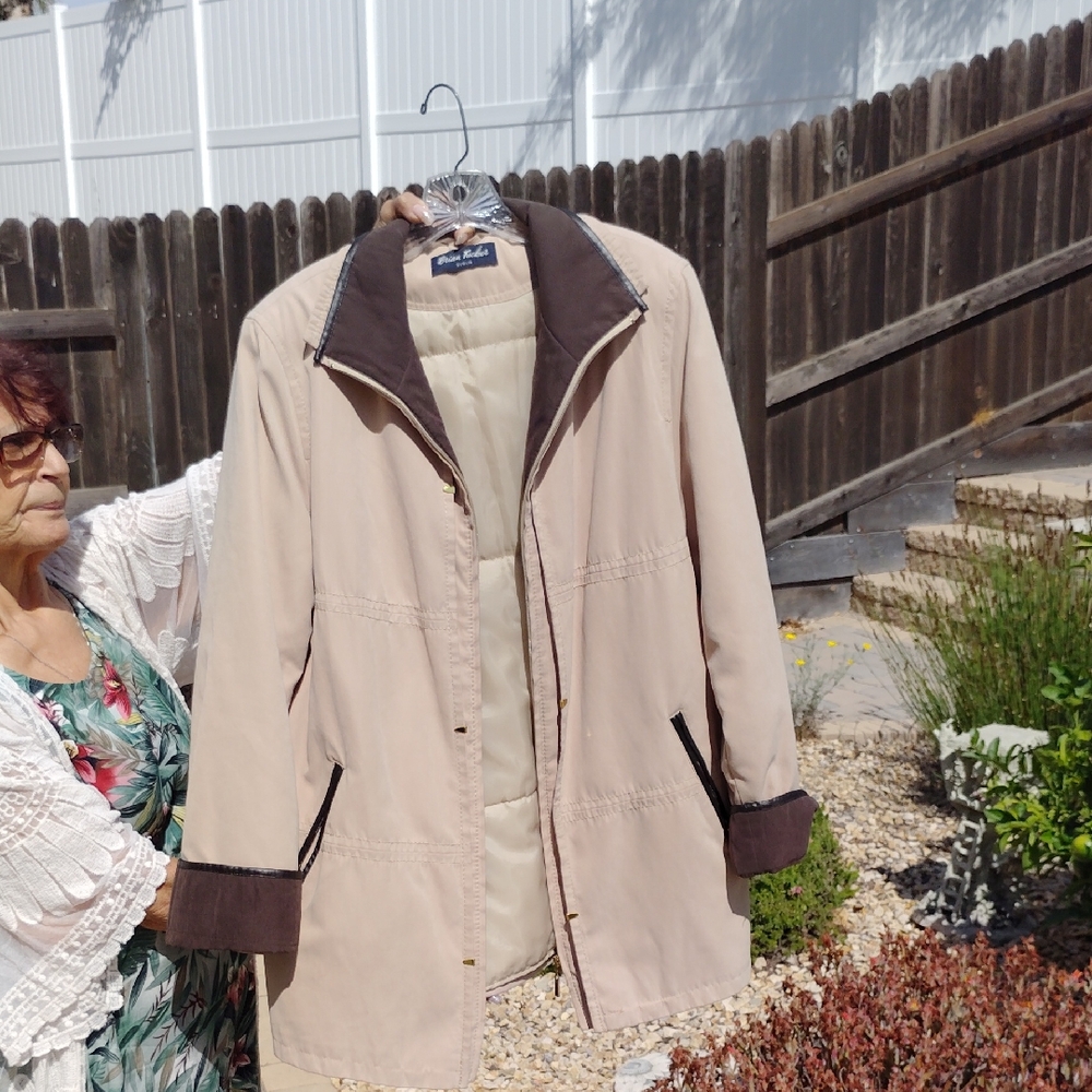 Classic Beige and Brown Utility Jacket